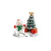 Christmas Tree Resin Figurine Small Cute Xmas Statue Home Fireplace Collectibles Birthday Gifts