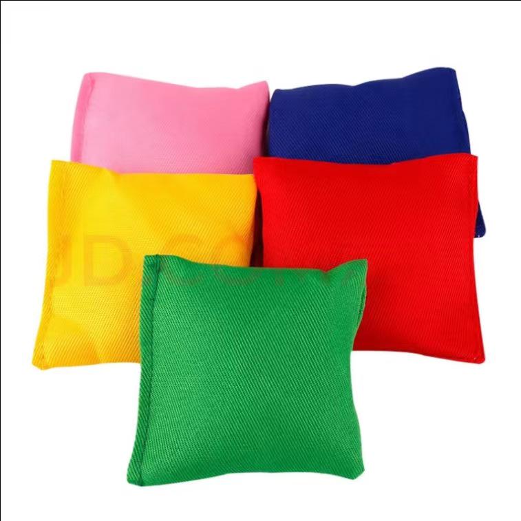 Детские холщовые мешочки для метания песка - Утолщенные Маленькие и Большие Квадратные для школьных тренировок