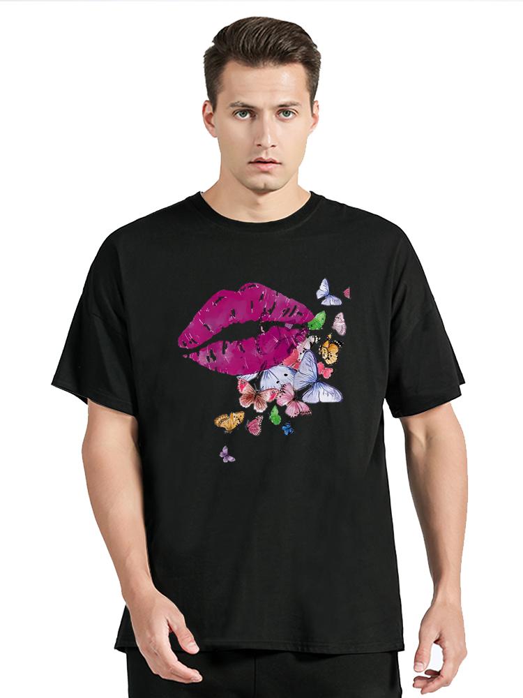 Unisex O-Neck Butterfly Tree Print Harajuku T-Shirt Women Oversized Tshirt Top Short Sleeve Casual Summer Tee Fitness T Shirt
