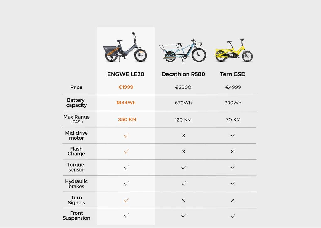 ENGWE LE20 Dual Battery Electric Bike – 350KM Max Range, 100Nm Mid-Drive Motor, Hydraulic Brakes & 200kg Payload