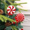 10Pcs Wholesale New colorful Christmas lollipop decoration holiday big lollipop candy Christmas tree decoration