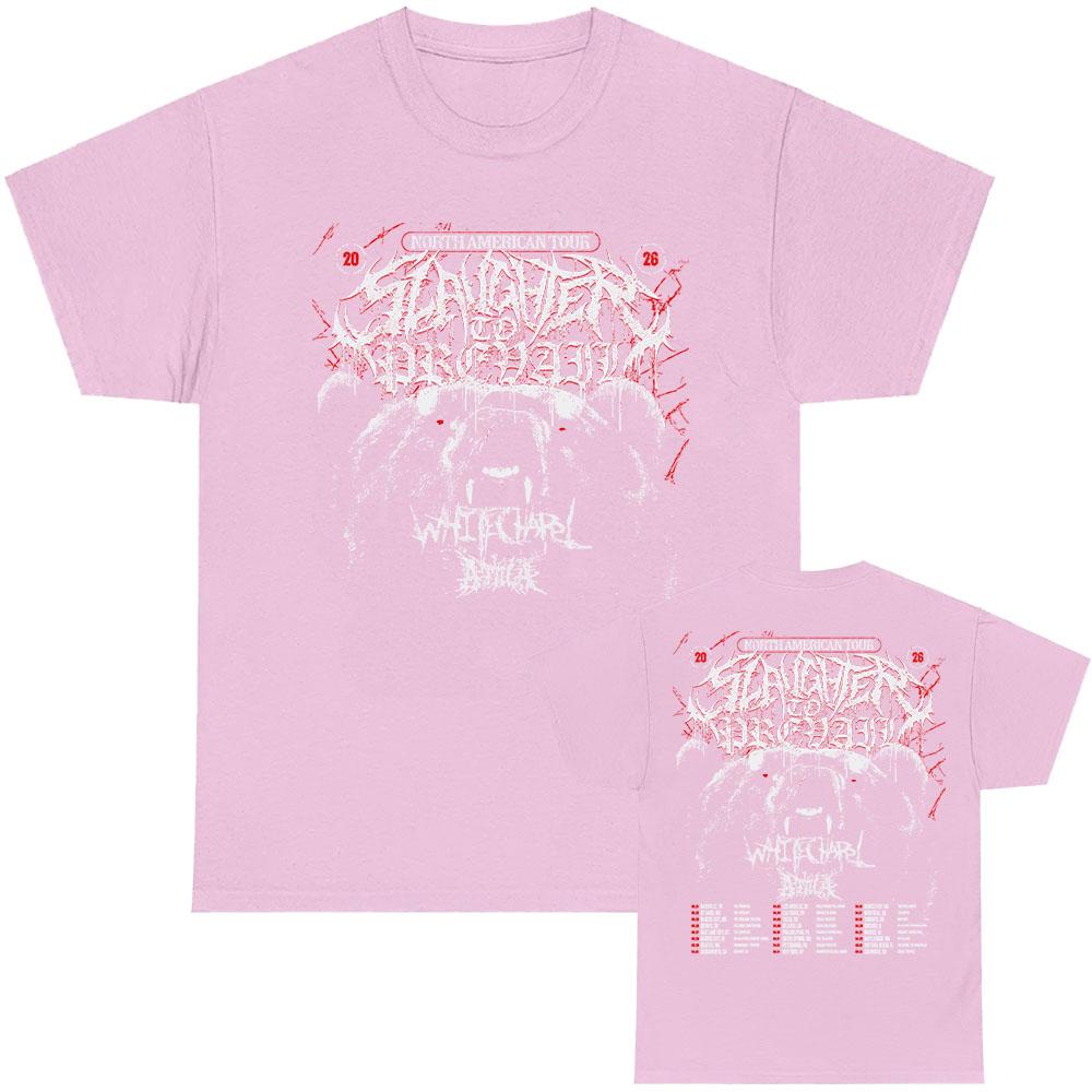 The Grizzly Winter Tour 2026 T-shirt Rock Band SLAUGHTER TO PREVAIL Tshirts Hip Hop Unisex Streetwear Cotton Short Sleeve Tees