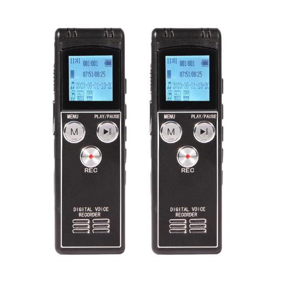 Цифровой диктофон с поддержкой нескольких языков, светодиодный экран, 1536 кбит/с, устройство для записи звука, диктофон