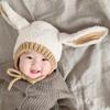 Winter Plush Baby Bunny Hat Cute Warm Kids Beanie Cap Korean Infant Girls Boys Knit Ear Protection Caps Toddler Bonnet
