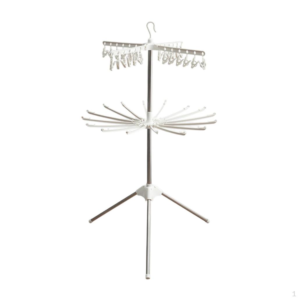 Сушильная стойка для одежды, складная, двухслойная, компактная, детская, вешалка для подгузников