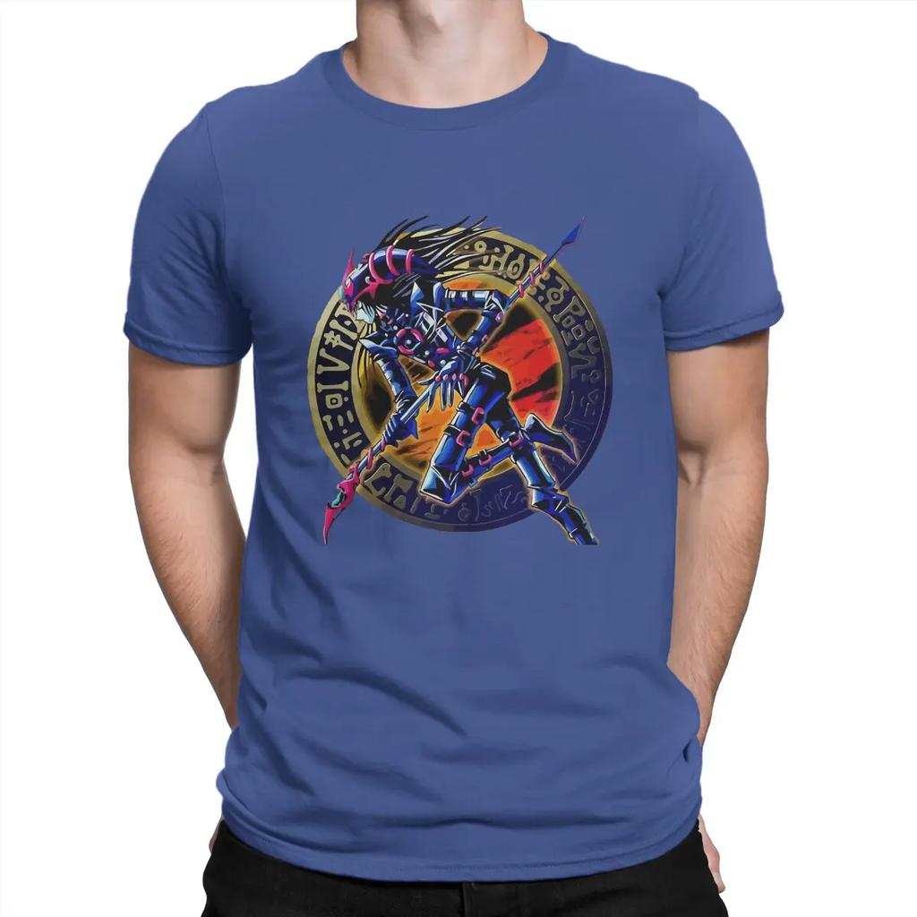 Dark Magician of Chaos T Shirts Men's Pure Cotton Casual T-Shirts Yu Gi Oh Duel Monsters Card Game Short Sleeve Clothing Gift