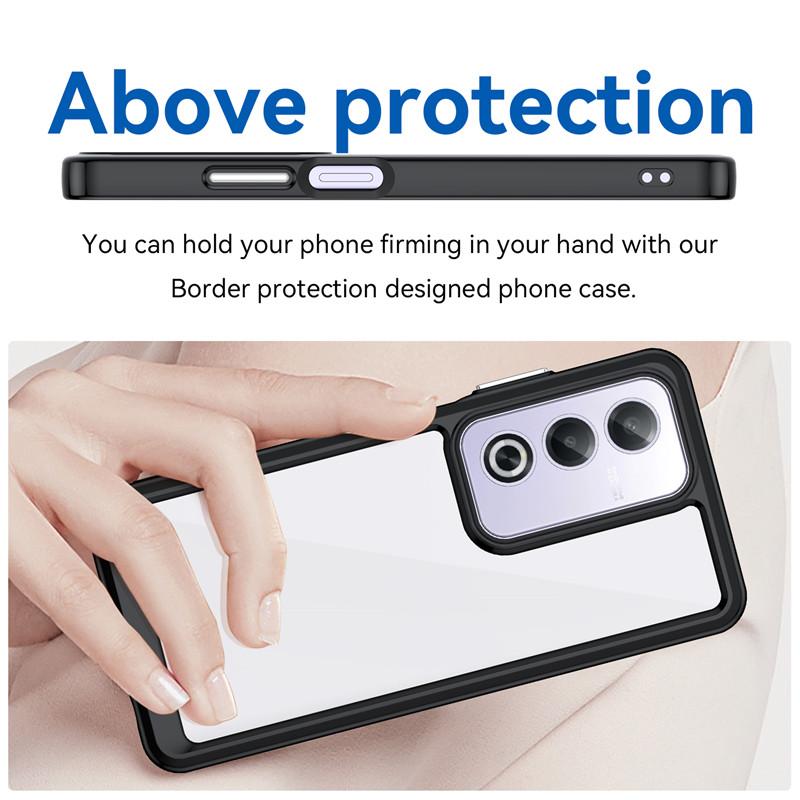 Для OPPO A80 5G Чехол для OPPO A80 5G Чехол 6,67 дюйма Цветной мягкий силиконовый прозрачный бампер для OPPO A80 5G