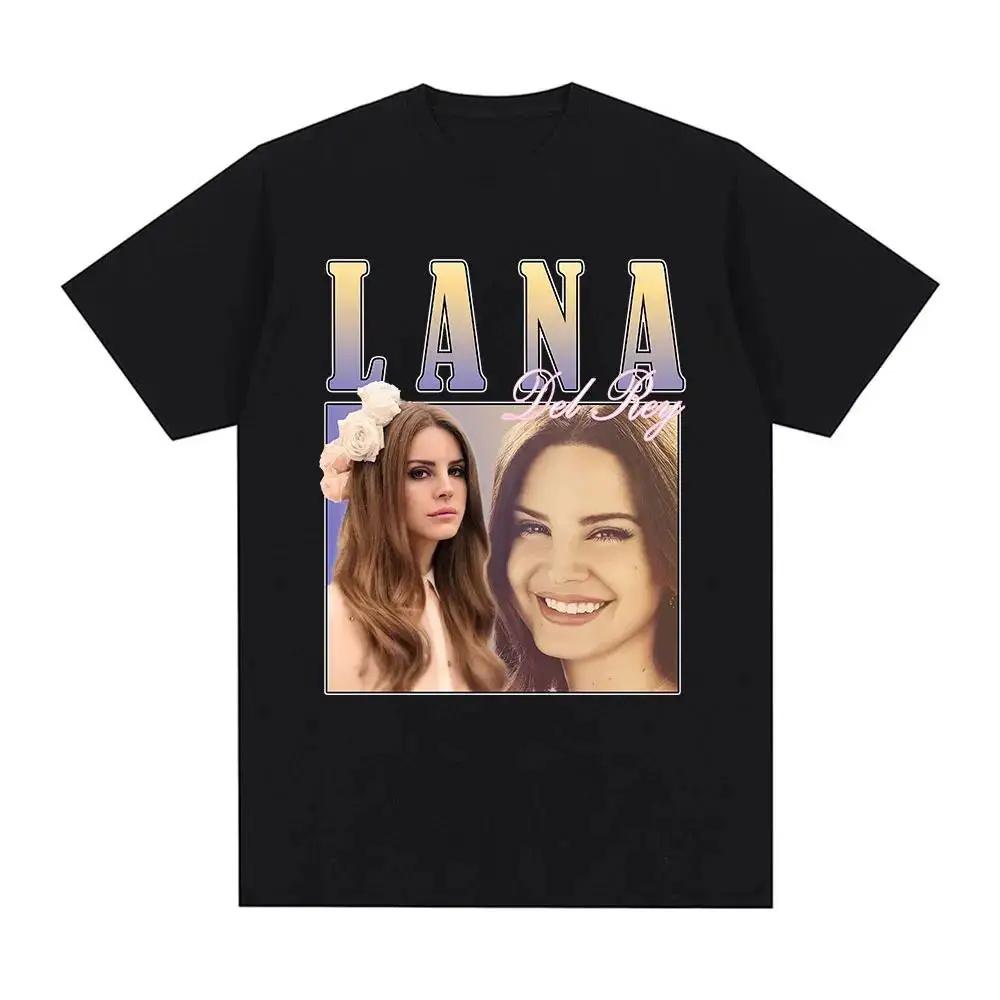 Singer Lana Del Rey Print T Shirt Women Fashion Hip Hop men's tshirts Streetwear Harajuku Short Sleeve T-Shirt Unisex summer tee