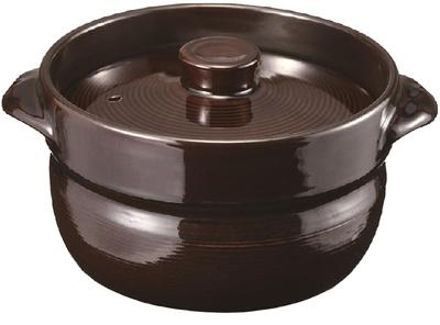 Рисоварка глиняный горшок, объем 3 чашки, прибл.. 23.5cm (длина) x 19.5см (ширина) х 13,5 см (высота), включает рецепт, микроволновую печь и газовую плиту co