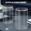 Акриловая копилка для денег, прозрачная копилка, копилка для легкого отслеживания и доступа для всех возрастов, подростков и детей