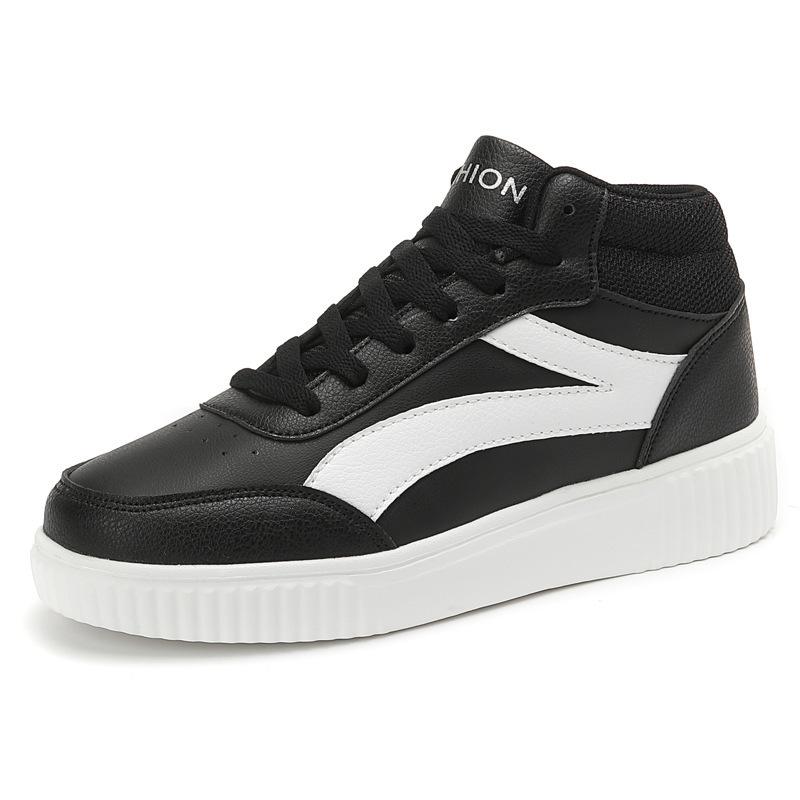 Новые универсальные студенческие кеды на толстой подошве, увеличивающие рост, женские повседневные спортивные женские туфли