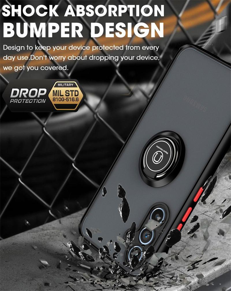 Чехол для Samsung Galaxy A16 A26 A36 A56 A17 5G Чехол Магнитный держатель Кольцо Бронированный чехол для телефона для Galaxy A07 4G A 16 56 Задняя крышка