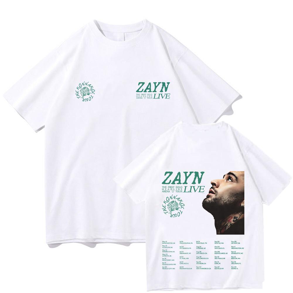 Zayn KONNAKOL Arena Tour Live 2026 T Shirts Zayn Malik 100%Cotton T-shirt Men Women Fashion New Tee Harajuku Y2K O-neck Summer Tops funny t shirts