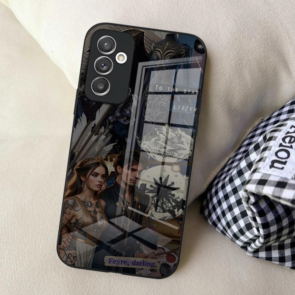 Чехол для телефона Acotar A Court of Mist and Fury для Samsung S24 Ultra S23 S22 S20 Fe S21 Plus Galaxy A54 A34 A24 A53 Стеклянная крышка