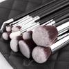 Набор кистей для макияжа из 15 штук с деревянными ручками и сумкой для хранения: Включает кисти для теней и консилера