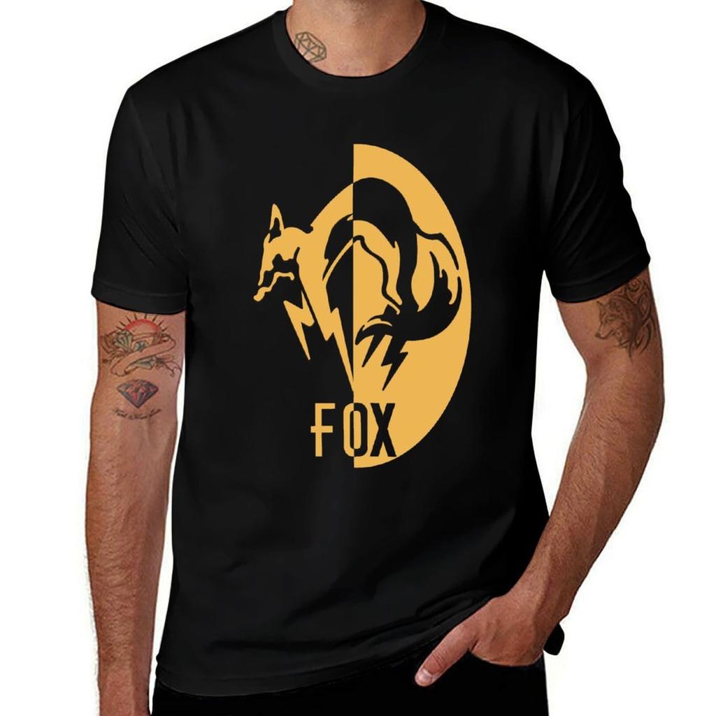 FoxHound logo T-Shirt man t shirt summer t shirts for man cotton funny T-Shirt
