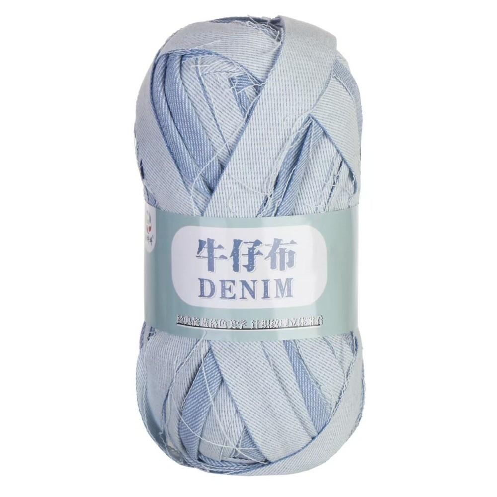 Soft Texture Denim Yarn 200g/Roll DIY Handbag Yarn Vintage-Style Crochet Thread For Handbags