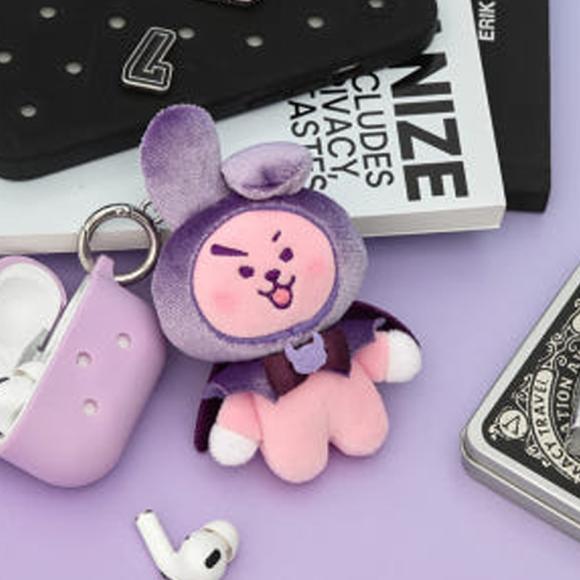BT21 Брелок для ключей Angel and Villain Villain с плюшевой куклой (7 вариантов)