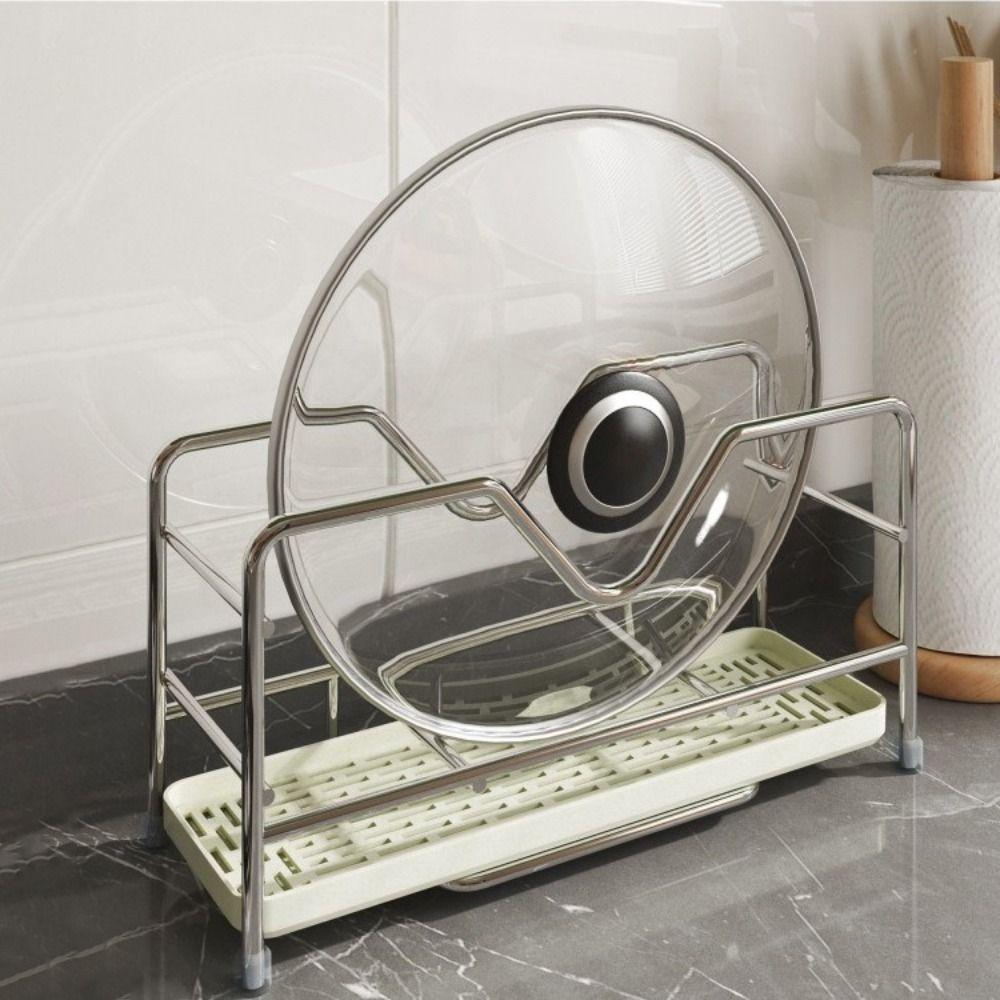 Space Saving Cookware Storage Rack Stainless Steel Cutting Board Holder Restaurant