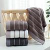 Water Pattern Cotton Face Wash Towel - Soft, Thick, Quick-Drying, Absorbent for Daily Use