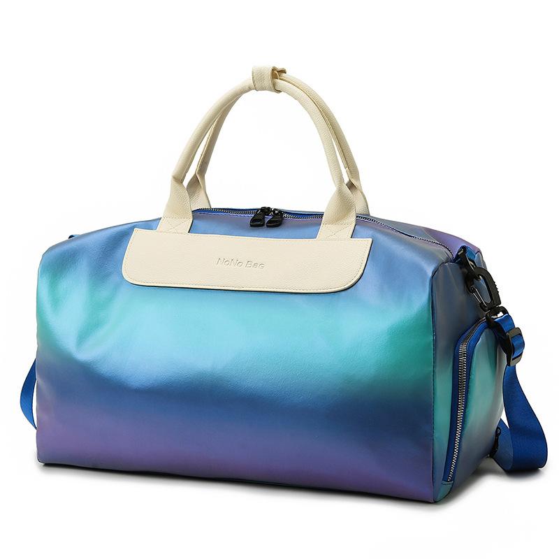 Gradient Fitness Bag Dry and Wet Separation Yoga Bag Large Capacity Travel Bag Separation Shoes Bags