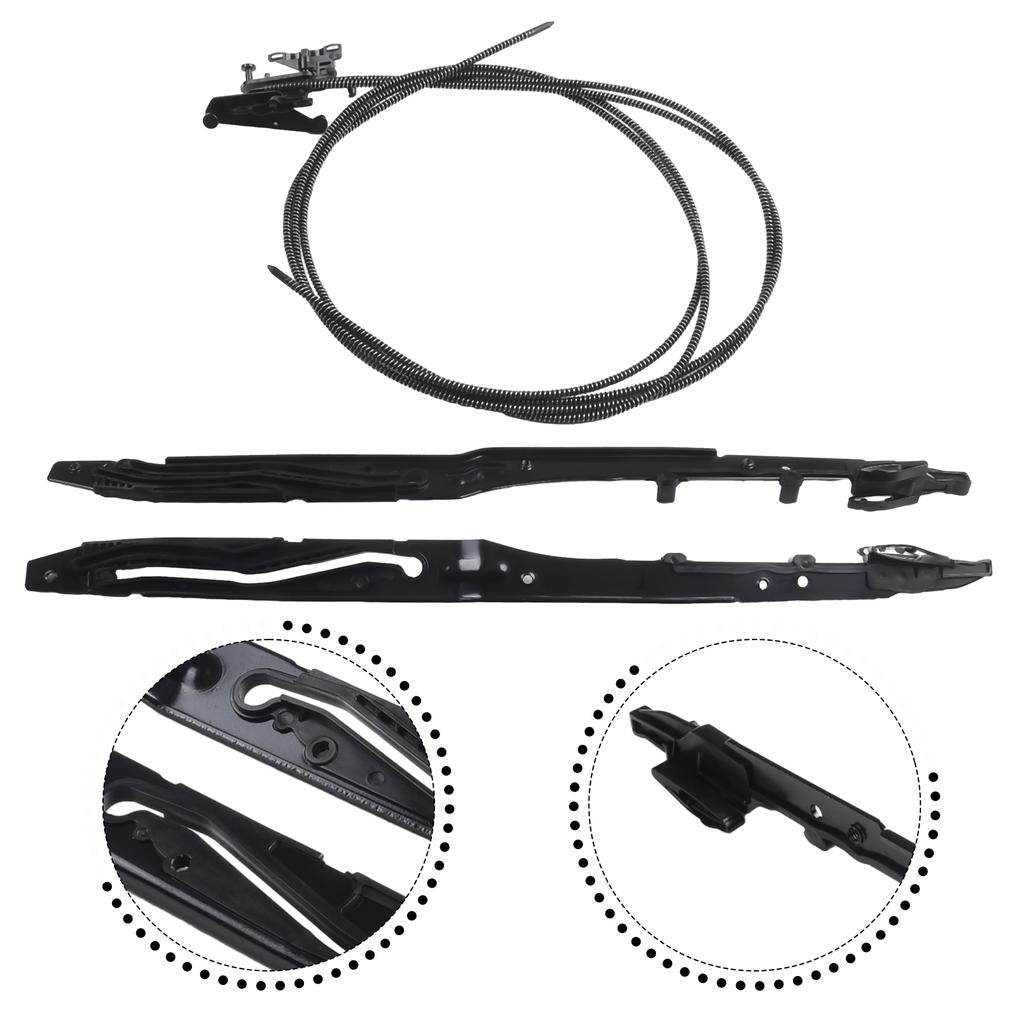 Convenient Sunroof Glass Cables+Track Assembly For Ford F150 15-20 For F250 F350 F450 17-19 Replacement Car Accessories