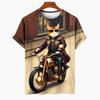 Unisex T-Shirts Cat Graphic T-Shirt 3D Animal Print Short Sleeve Tops Summer Tees Streetwear Oversized Loose Men's Clothing 6XL