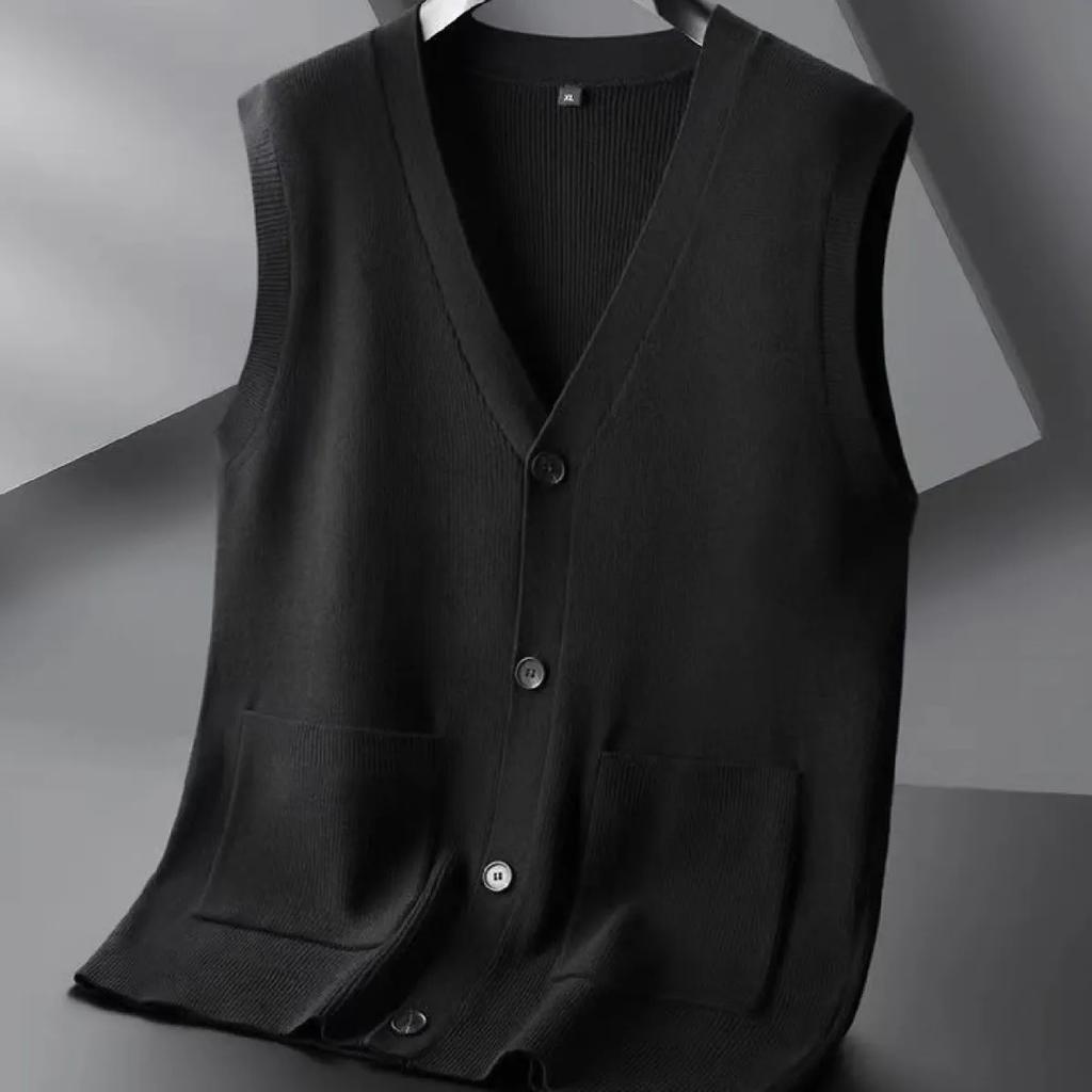 Men's Plus Size Casual Knit Vest