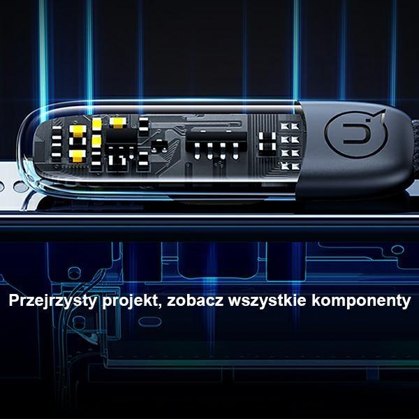 Kabel kątowy USB-C do Lightning USAMS 1,2m Szybkie ładowanie Biały
