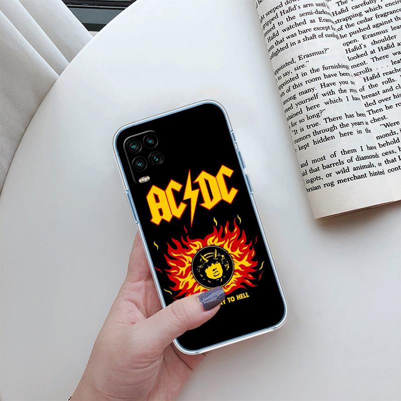 A-acdc Transparent Phone Case for Motorola Moto E13 E15 E20 E22 E22I E22S E30 E32 E40 E7 E7I G Plus Power Play Stylus G22 G14