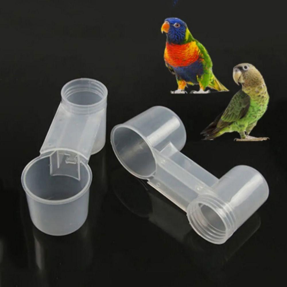 5 шт. Двойная насадка для поения голубей, прозрачная поилка для попугаев, чашка для поения птиц