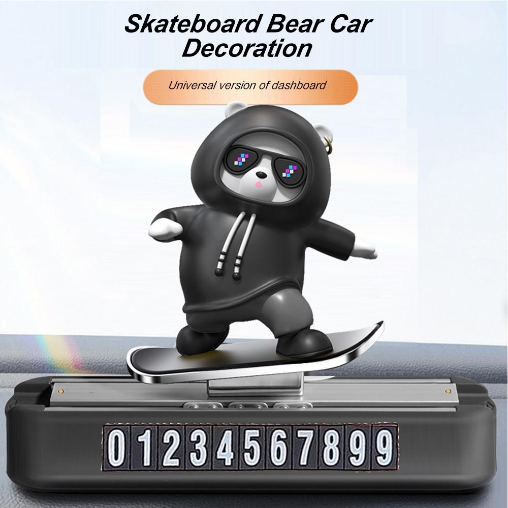 Car Temporary Parking Mobile Phone Number Plate Holder Telephone Number Stickers Car Stop Park Automobile Interior Accessories