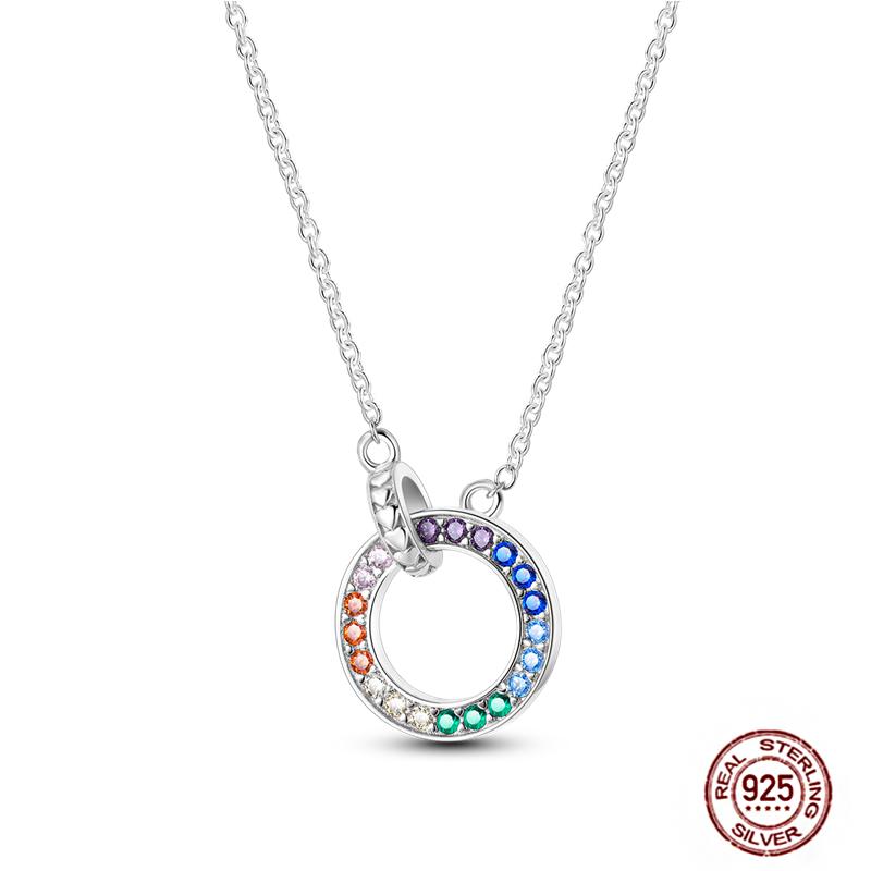 Copper Pendant Necklace Pink Heart Star Moon Firefly Plant Charm Basic Chain Necklaces Original Festival Jewelry For Women G