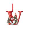 2D 26 Letter  Christmas Ornaments Acrylic Flat Christmas Tree Home Decorations Ornaments