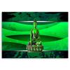 Canvas print, Buddha on a green background
