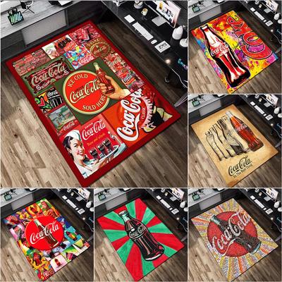 Ковер с принтом Coca Cola - Домашний декор Ковер Для гостиной Спальни Напольное покрытие Зона компьютерного кресла Ковер