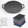 Barbecue Plate Non Stick Heat Resistance Wear-Resistant Smooth Surface Iron Picnic Barbecue Grill Pan Outdoor Supply