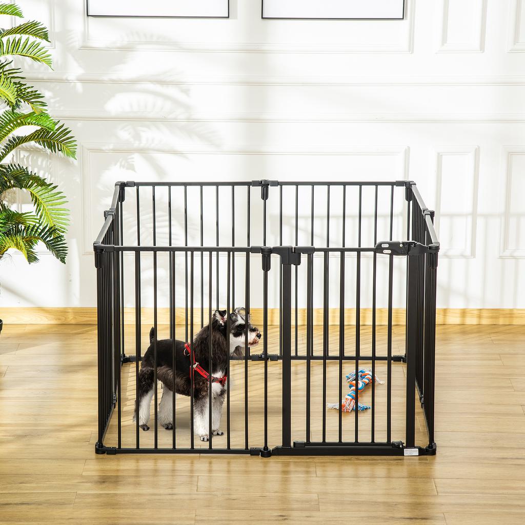 Fireplace Safety Barrier, 8-Panel Dog Playpen, Gate