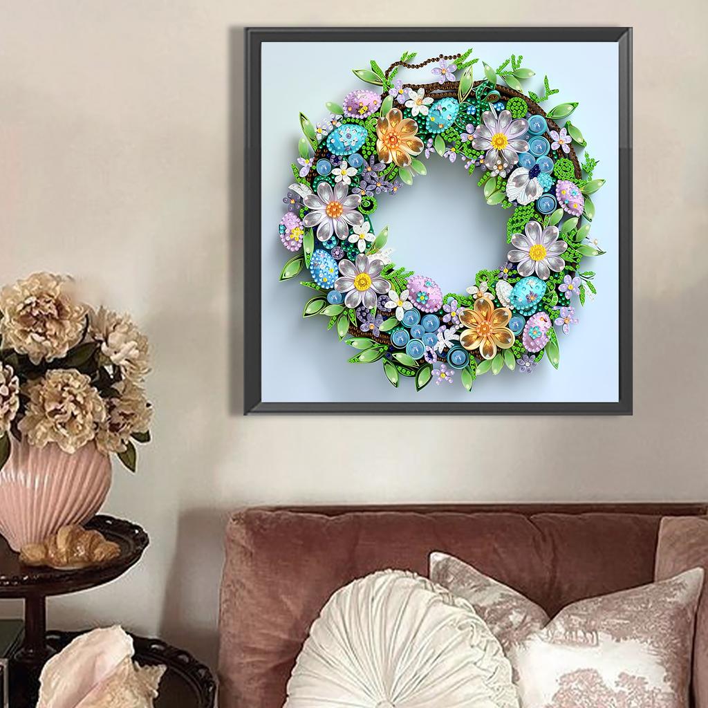 Абстрактный Специальная Форма Квиллинг DIY Частичное Алмазное Искусство 30x30 см Хрустальное Алмазное Искусство для Взрослых Домашний Декор Стен