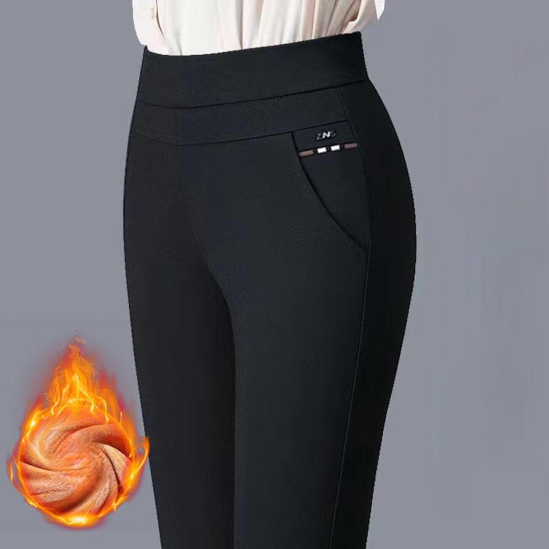 Женские эластичные брюки-карандаш женские плюшевые эластичные женские офисные OL узкие брюки