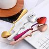 New Kitchen Tableware Creative Shape Coffee Spoon Honey Shape Tea Coffee Cup Hanging Spoons Stainless Steel Heart Teaspoon Tools