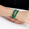 2023 Новый широкий браслет из натурального зеленого агата, драгоценный камень, серебро 925 пробы, изысканные украшения для женщин, драгоценный подарок для мамы