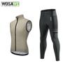 Wosawe Мужская велосипедная ветровка, куртка цвета хаки, мужская велосипедная лобовое стекло, ветрозащитная, компактная ветрозащитная куртка, жилет без рукавов, дорожное велосипедное дышащее спортивное пальто