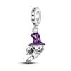 Fashion Trend 925 Silver Travel Airplane Dangle Charms Fit Original  Charm Bracelet DIY Sunflower Butterfly Bead