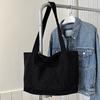 Trendy Simple Tote Bag With Spacious Interior And Soft Structure Ideal For Everyday Commuting In Black White Blue Brown