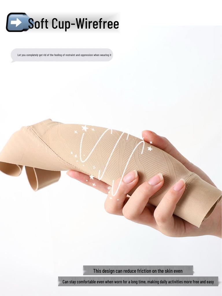 New Year Red Seamless Soft Lift Bra for Small Bust, Plus Size Support, Women's Gathered Fit