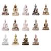 Statue for House Decors Buddhist Statue Resin Buddhist Figurine Table Ornament Outdoor Garden Decors Meditating Statue