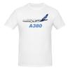 Смешная футболка с принтом Airbus A380 Унисекс Унисекс Футболкапростая