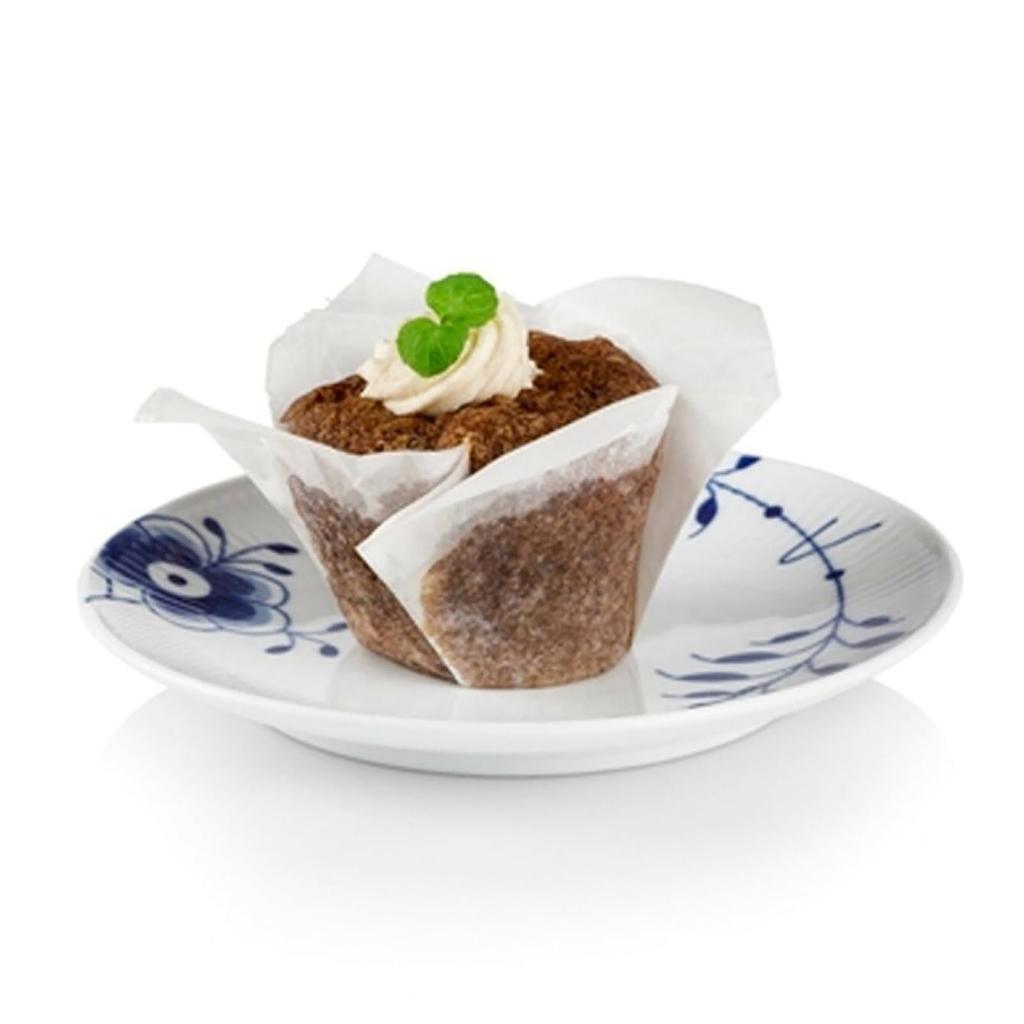 Imported Royal Copenhagen Blue Fluted Mega Coupe Plate Dish 19cm Wedding Gift Present 1016903 [Regular Product]