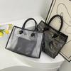 Popular Large-capacity Bag Women's Bag New Spring and Summer Fashion Trendy Transparent Shoulder Bag Tote Bag